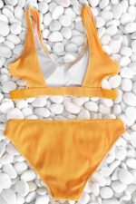 Sarı Fitilli Kumaş Bikini Altı MS42919